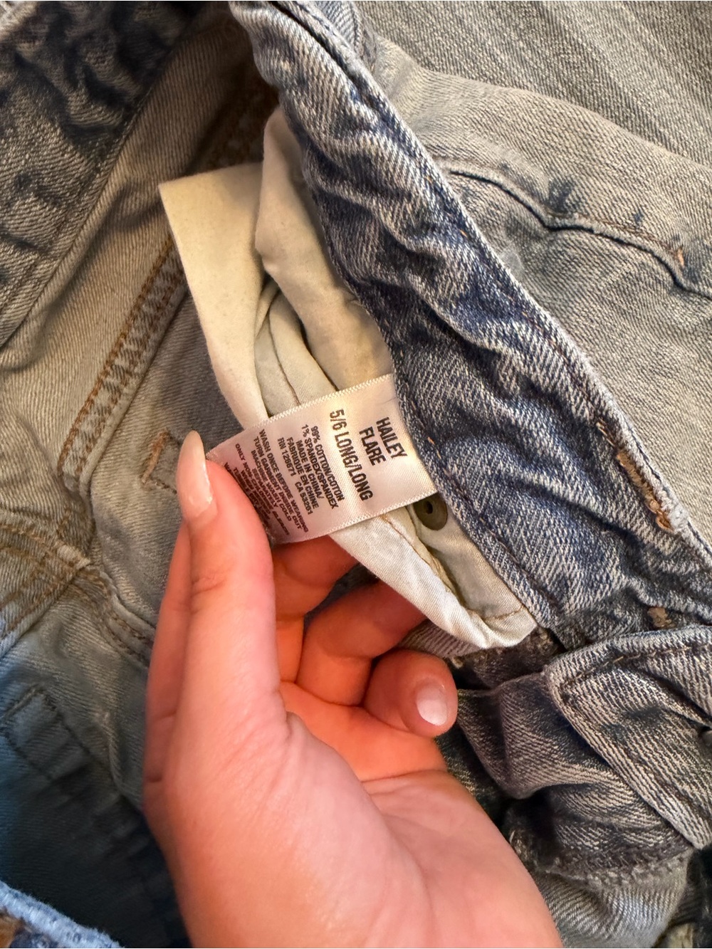 Aeropostale Hailey Skinny Flare Jeans 5/6 Long Low Rise Medium Wash - Picture 4 of 7